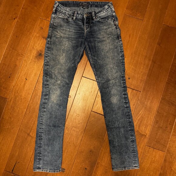 Silver Jeans Berkley | Ultra Low Rise Slim Bootcut | Size 27/34 | Y2K Vibes GUC - Picture 11 of 11